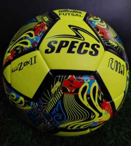 Bola Futsal Specs Xaliber Size 4 Model Jahit Bahan PU Tebal Halus Empuk Premium Bonus Pompa Rompi