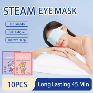 10pcs Disposable Hot Compress Steam Eyeshade Hot Compress Heating Sleep Steam Lavender Rose SPA Eye Mask
