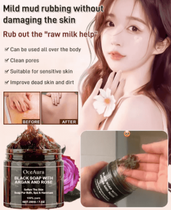 Deep Cleansing Body Black Soap Long Lasting Scent