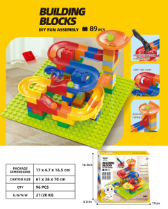 523Pcs Marble Race Run Blocks Maze Ball Track Toy Compatible city Building Blocks Funnel Slide Blocks Toys DIY Bricks Toys