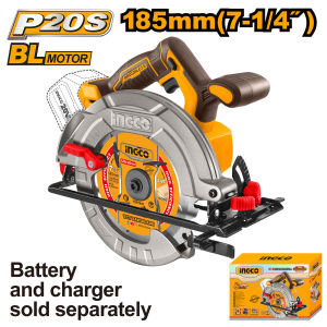 INGCO 20V 7-1/4" LI-ION CIRCULAR SAW | BRUSHLESS MOTOR | CSLI18513 CSLI18511 CSLI1851