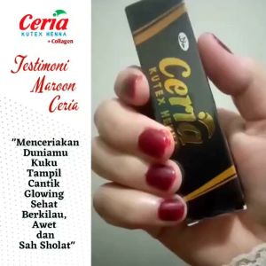 Bayar COD Kutek Muslimah Henna Ceria Kemasan 5ml Awet Tidak Luntur Sah Untuk Shalat