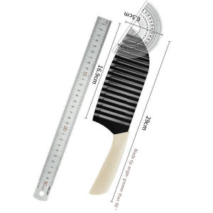 Stainless Steel Potato Chip Slicer Dough Vegetable Fruit Crinkle Wavy Slicer Knife Potato Cutter Chopper French Fry Maker