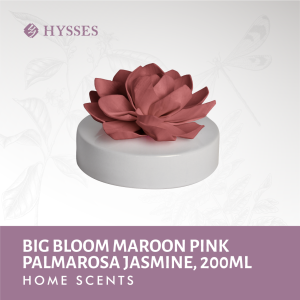Hysses Big Bloom Diffuser Maroon Pink Palmarosa Jasmine 200ml