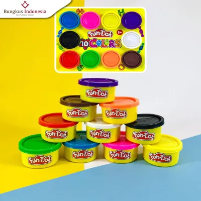 Mainan lilin playdoh playdough Fundoh Combo 10 warna