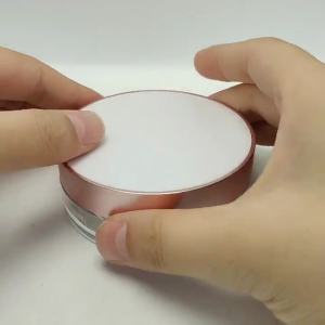 Empty Powder Puff Container with Sponge Puff Portable Makeup Powder Container Case Refillable Foundationed BB Cream Box