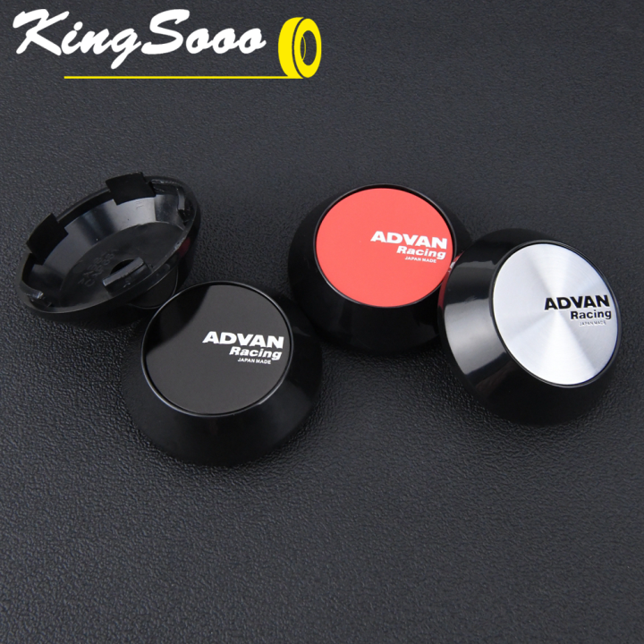 4PCS JDM ADVAN Rim Cap 60mm Clip Sport Wheel Center Cap ADVAN Racing ...