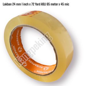 Lakban Solatip 1 inchi 24 mm merk Aurapack 72 yard (65 METER) BERKUALITAS