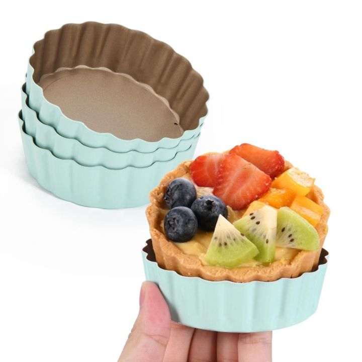 XIAHU Khuôn 4 inch Khay bánh trứng hoa cúc Lớp phủ chống dính Đáy có ...
