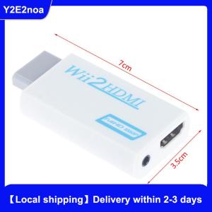 【Local shipping】 1Pc Wii to HDMI Adapter 2HDMI Full HD Converter Audio Output Adapter for PC HDTV