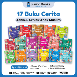 [ISI 17 BUKU] Seri Cerita Bergambar Dongeng Pengantar Sebelum Tidur ADAB DAN AKHLAK ANAK ISLAMI MUSLIM