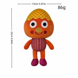 Super Simple Songs Plush Doll Kernel Jelly PomPom Cute Cartoon Stuffed Toy Soft Plushies for Toddlers Kids Educational English Learning Toy Birthday Gift