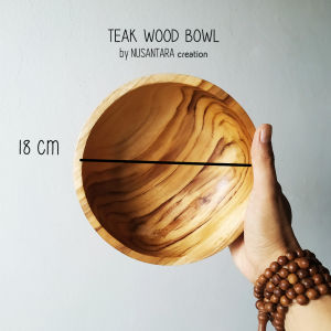 Wooden Teak Bowl | Handmade | Eco Friendly Kitchenware Food Safe