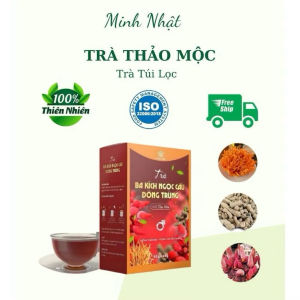 Trà thảo mộc thành phần : ba kích  đông trùng Ngọc cẩu sâm cau … hộp 30 túi lọc