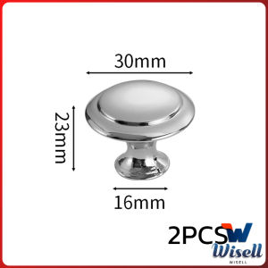 Wisell【มีสินค้าในสต๊อก】 2 pcs ทรงหัวเห็ดกลม ลูกบิดตู้ ลิ้นชัก ที่จับดึง อุปกรณ์ฮาร์ดแวร์ Cabinet handle