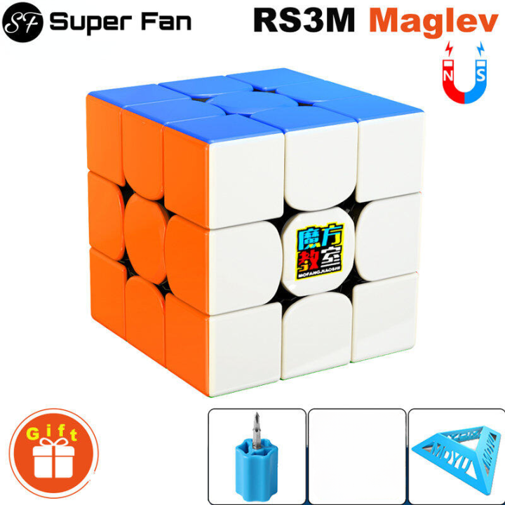 (Super พัดลม) Moyu RS3 M 2020แม่เหล็ก3X3X3 Magic Cube ปริศนาความเร็ว