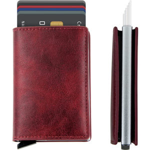 MenCard Wallet Purse Automatical Aluminium Rfid ID Credit Card Holder Slim Business Smart Wallet