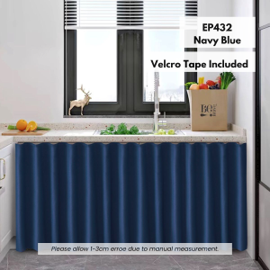Velcro Type Tirai Langsir Kabinet Dapur Kitchen Curtain Cabinet Langsir Sinki Dapur Kitchen Curtains