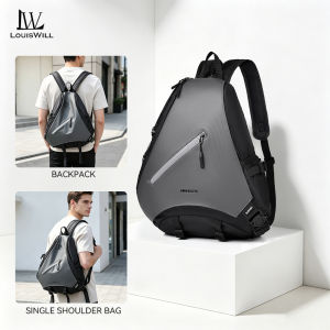 LouisWill Outdoor Backpack Chest Bag Men Women Multifunctional Hiking Bag Waterproof Crossbody Bow Bag Leisure Travel Shoulder Bag Backpack Lightweight Sports Fitness Bag Casual Camping Bag