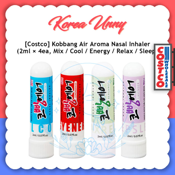 [Costco] Kobbang Air Aroma Nasal Inhaler 4ct Shipping from Korea Lazada