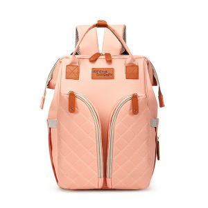Exclusive for cross-border 2024 New Large Capacity Backpack Portable Baby Diaper Bag Travel Mummy Bag Diaper Bag