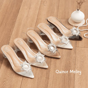 QUINCE Meiley Heels Wanita Hak kaca 5 cm