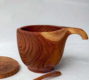 Gelas Minum Kayu Jati - Gelas - gelas teh kopi