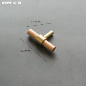 Walnut Brass Furniture Handles Modern Pulls Cupboard Wardrobe Dresser Shoe Wine Bar Drawer Cabinet Knobs