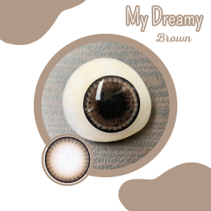 OLALILA Softlens My Dreamy Brown Natural Lens 14.5mm by Pinkin Normal & Minus