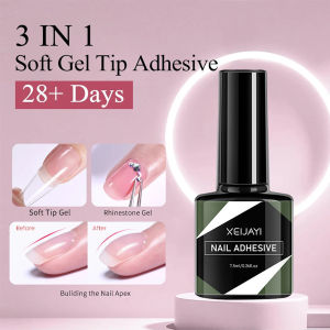 3 in 1 Function False Nail Tips UV Gel Glue Nail Polish Adhesive Glue Nail Rhinestone Glue