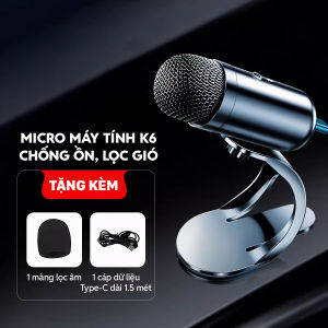 Micro máy tính K6 TechHome thu âm toàn hướng độ nhạy cao - DT1230