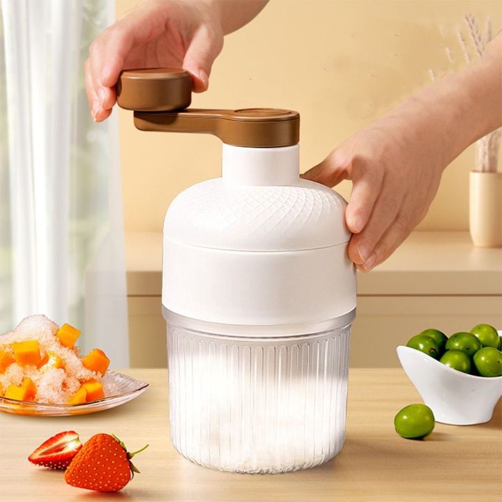 HRTHR Vận hành bằng tay Máy làm đá bào Mini Với khuôn làm đá viên Hướng ...