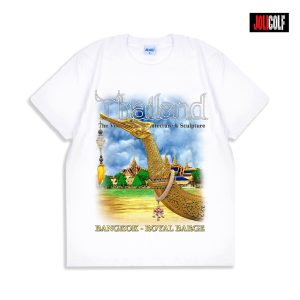 Joligolf เสื้อยืดลายไทย ลายสุพรรณหงษ์ ลิขสิทธิ์แท้ ไม่มีตะเข็บข้าง ไม่คัน ตอบโจทย์ทุกรูปร่าง Over Size No.869