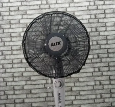 Fan Protection Cover/ Fan Safety Net/ Fan Cover/ Fan Protector/ Child Safety Fan Cover (Black L) - Suitable for 14 inch and 16 inch standing fans. Only One in Singapore That Comes With A Secured Fastener at the Back