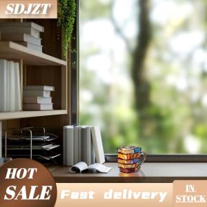 SDJZT Sơn Cuốn Sách Cốc 11Oz Mới Lạ 3D Sơn Sách Cà Phê Cốc Độc Đáo Đầy Màu Sắc Nhựa Sách Ngăn Xếp Cốc Cà Phê Bộ Sưu Tập Quà Tặng