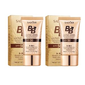 🔥ซื้อ1 แถม1🔥ครีมบีบีกันแดดปกปิดจุดด่างดำสูตรหอยทาก คอนซีลเลอร์ ควบคุมความมัน ให้ความชุ่มชื้น ติดทนนาน