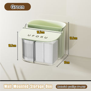 Cosmetic Cotton Storage Box Household Dustproof with Lid Multifunctional Transparent Grid Sorting Box