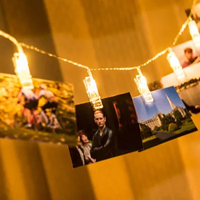 Photo Clip String Lights LED Battery Home Decorative Party Christmas Wedding Valentines Warm White for Pictures Bedroom Decoration