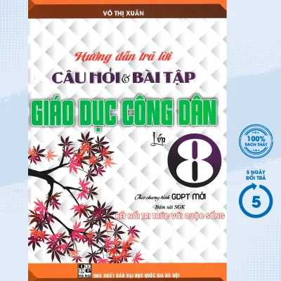Sách - Hướng Dẫn Trả Lời Câu Hỏi Và Bài Tập Giáo Dục Công Dân 8 - Bộ Sách Kết Nối - HA - Newshop