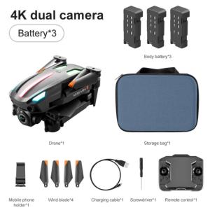 Rc Drone 4k Dual HD Wide Angle Camera 1080P WiFi fpv Drone Dual Camera Quadcopter Real-time transmission Helicopter Toys