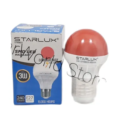 STARLUX Lampu LED Warna 3 Watt (Merah Biru Kuning Hijau)