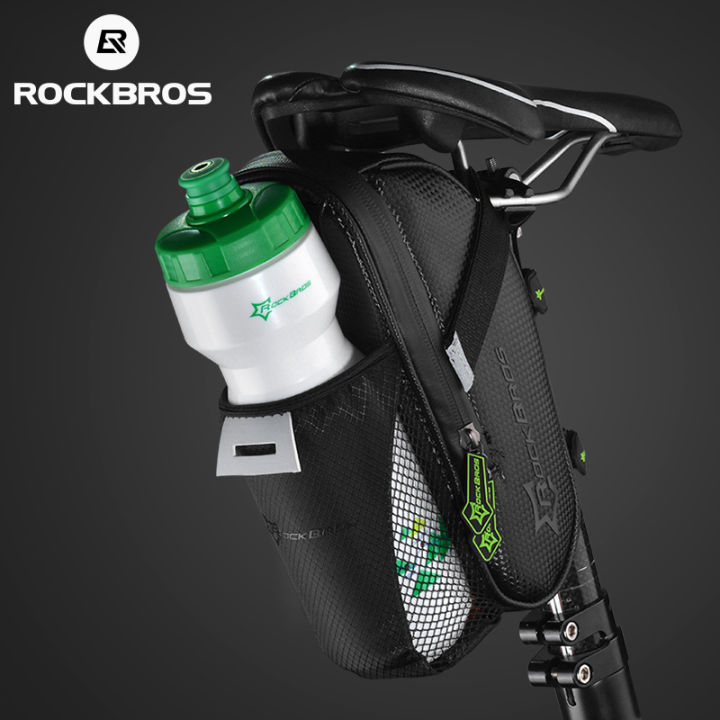 ROCKBROS Rainproof Bike Tail Bag With Water Bottle Pocket Bicycle Rear ...