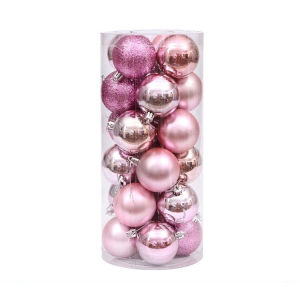 METECH 20PCS/Set Christmas Ball 8-10cm OrnamentsXmas Tree Glitter Baubles Home Decoration