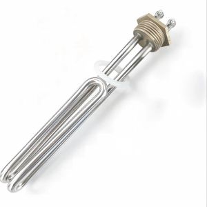 AIICIOO Stainless Steel 304 Electric Heating Element Booster Tube For Boiler 1"/DN25 Immersion Water Heater 220V 1KW/2KW/3/4/5KW