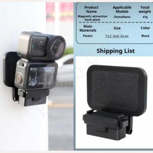 For DJI Osmo Nano Magnetic Mount for Thumb-Operated 360° Camera Featuring Shock-Absorbing Magnetic Action Camera Accessories