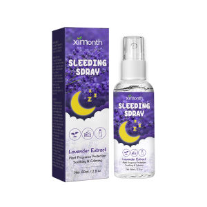 Ximonth Lavender Sleep Spray helps relieve anxiety สเปรย์ลาเวนเดอร์สำหรับการนอนหลับ ช่วยบรรเทาความวิตกกังวล ผ่อนคลายร่างกายและจิตใจ ช่วยให้คุณหลับได้อย่างสบายและมั่นใจ