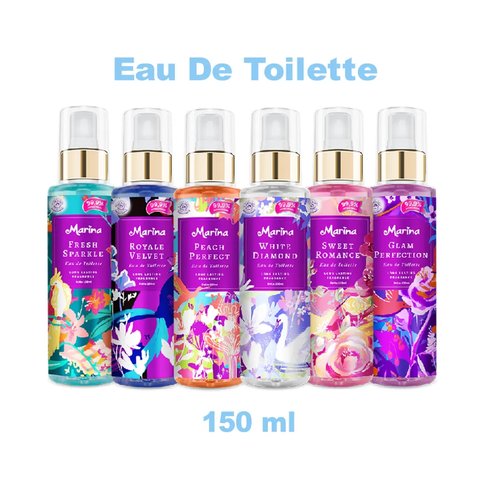 Marina Eau De Toilette Sweet Romance Fresh Sparkle Glam