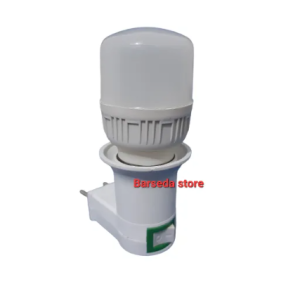 Lampu Tidur Set kapsul LED Cahaya Putih 5 Watt + Fitting Colok ON/OFF - Lampu bisa di ganti