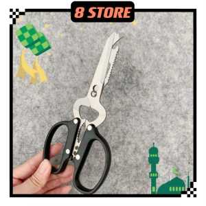 ABS/Multifunction Kitchen Scissors with ABS HandleGunting Dapur Multifungsi Dengan Pemegang (8 STORE)