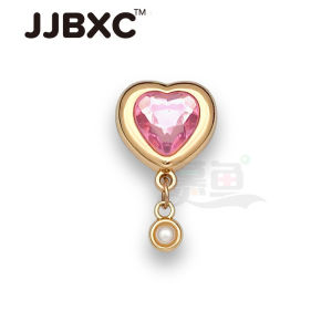 JJBXC CHARM Metal Shoe Buckle Cross Shoe Accessories Golden Butterfly Mushroom Flower DIY Fashion Shoes Accessories